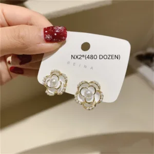 Pearl Bloom Stud Earrings