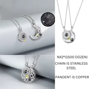 Celestial Couple Pendant Set